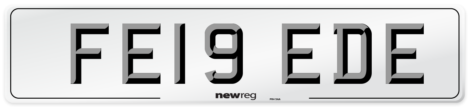 FE19 EDE Number Plate from New Reg